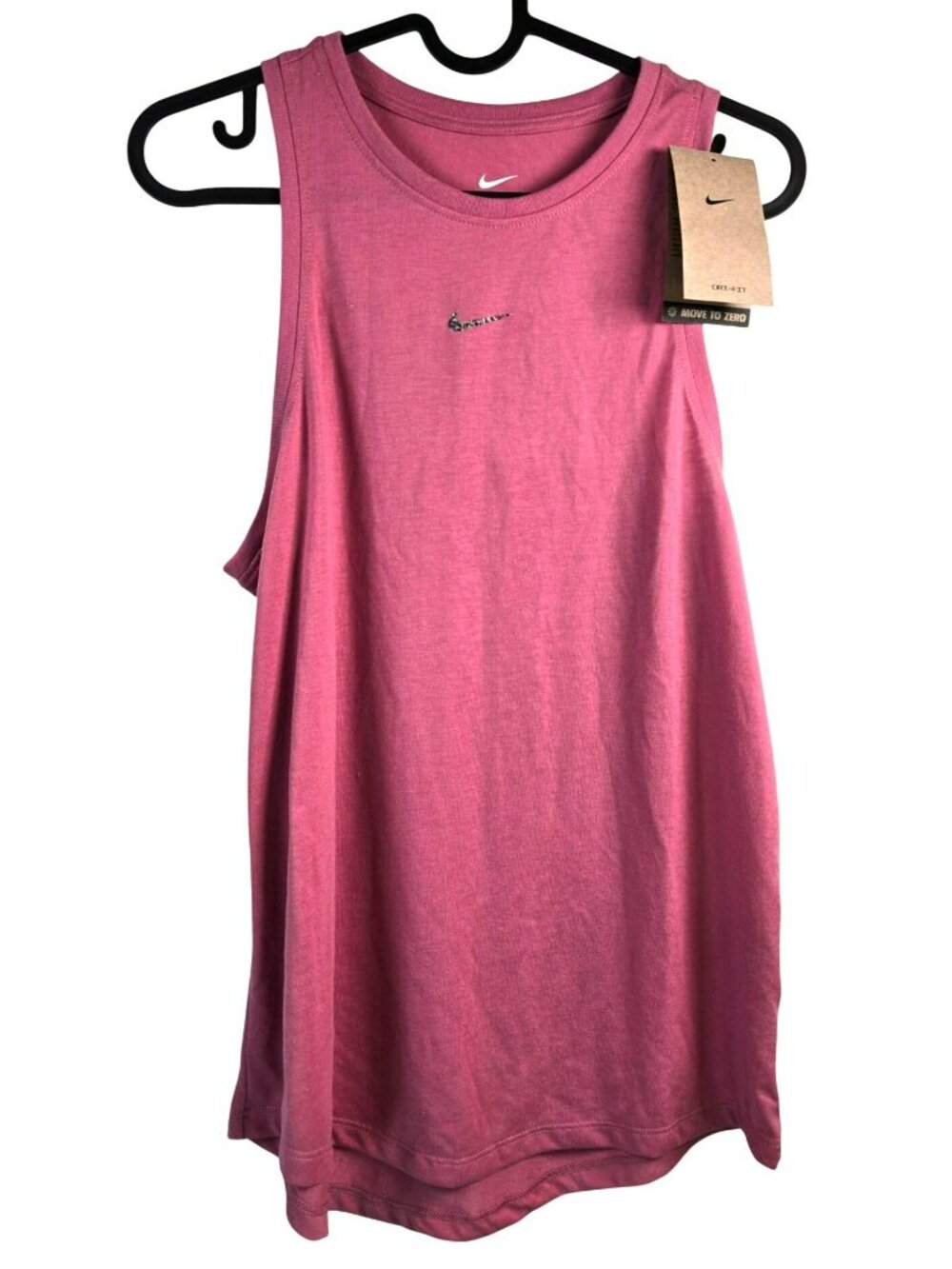 NWT The Nike Tee Pink Athleisure Sportstyle Tank Top Dri Fit Womens Size Small